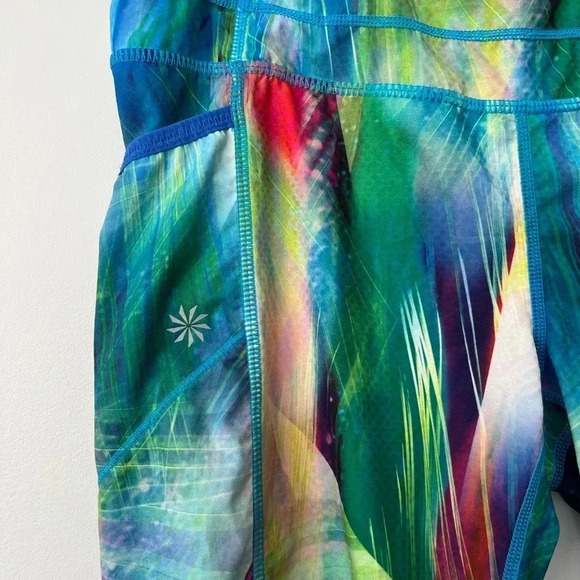 Athleta Crop Leggings | Capri Multivolour |  Size Medium - Picture 3 of 9